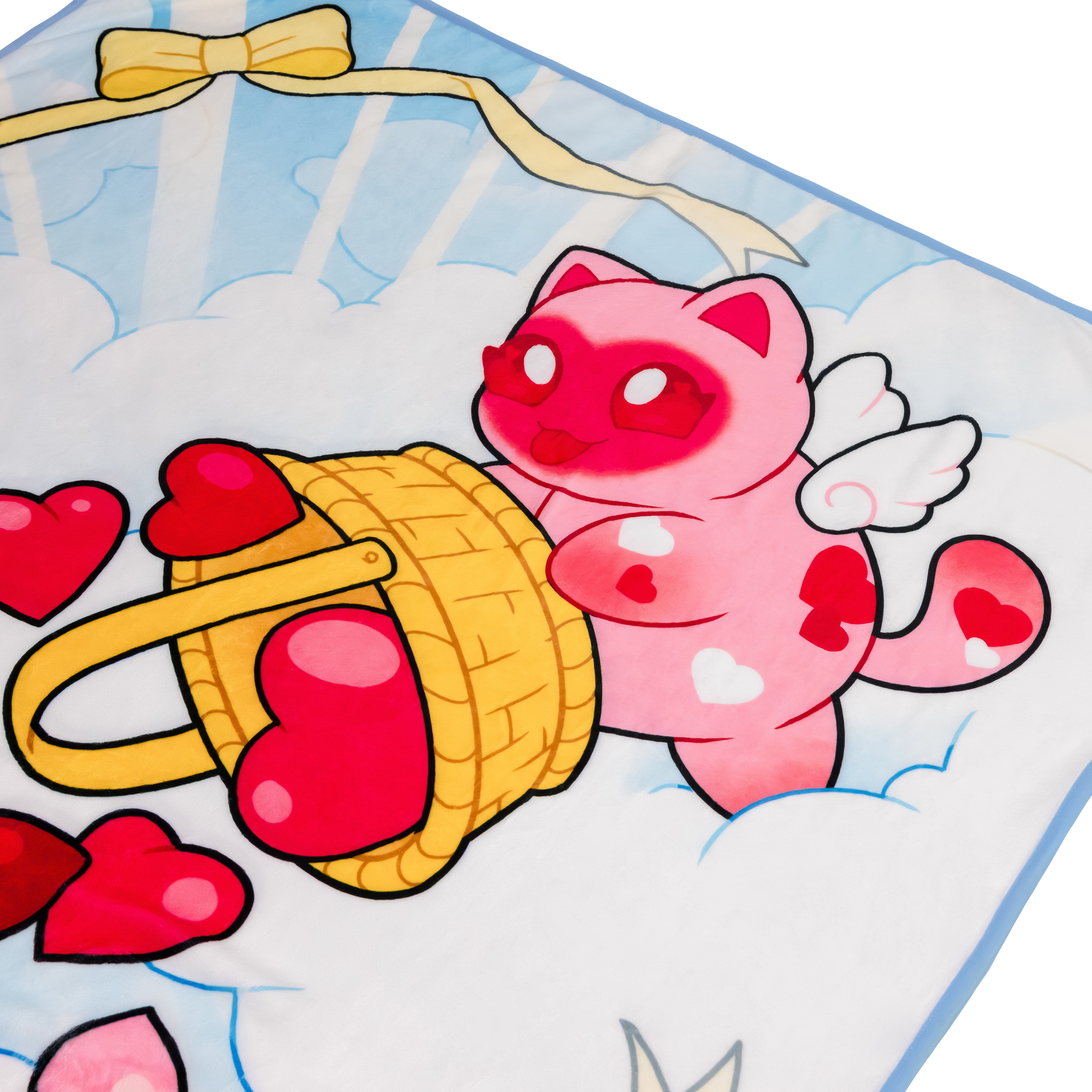 Cupid Cat Fleece Blanket - Image 3